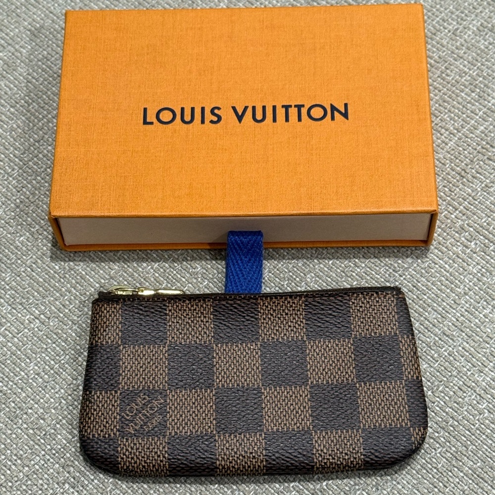 Louis Vuitton Damier Ebene Key Cles Pouch